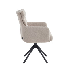 Exquisa Sedia Da Pranzo - Beige Boucle