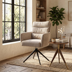 Exquisa Dining Chair - Beige Boucle
