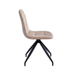 Farucci Sedia Da Pranzo - Beige Adore Velluto