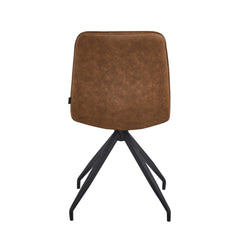 Farucci Dining Chair - Cognac Microfiber