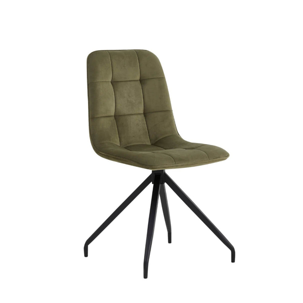 Chaise de salle à manger Farucci - Velours Adore beige