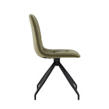 Farucci Eetkamerstoel - Groen Velvet Fabb