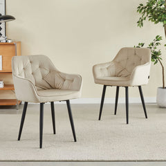 Iris Sedia Da Pranzo - Velluto Beige