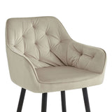Chaise de salle à manger Iris - Velours beige