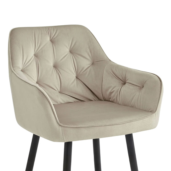 Iris Eetkamerstoel - Beige Velvet
