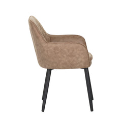 Jay Eetkamerstoel - Beige Microfiber