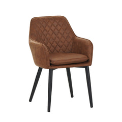Jay Eetkamerstoel - Cognac Microfiber