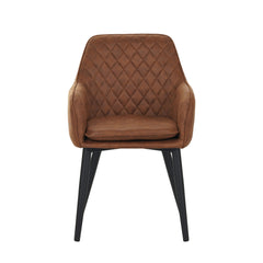 Jay Eetkamerstoel - Cognac Microfiber