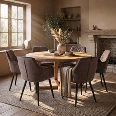 Jay Dining Chair - Brown Velvet