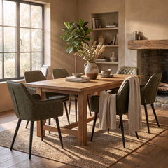 Jay Dining Chair - Green Microfiber