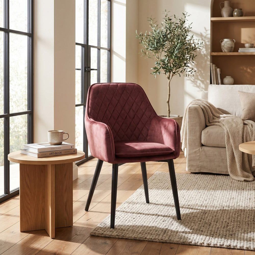 Jay Eetkamerstoel - Roze Adore Velvet