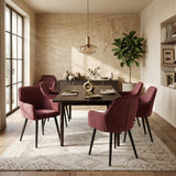 Jay Eetkamerstoel - Roze Adore Velvet