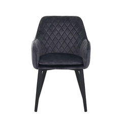 Jay Eetkamerstoel - Grijs Adore Velvet