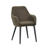 Jay Eetkamerstoel - Groen Microfiber
