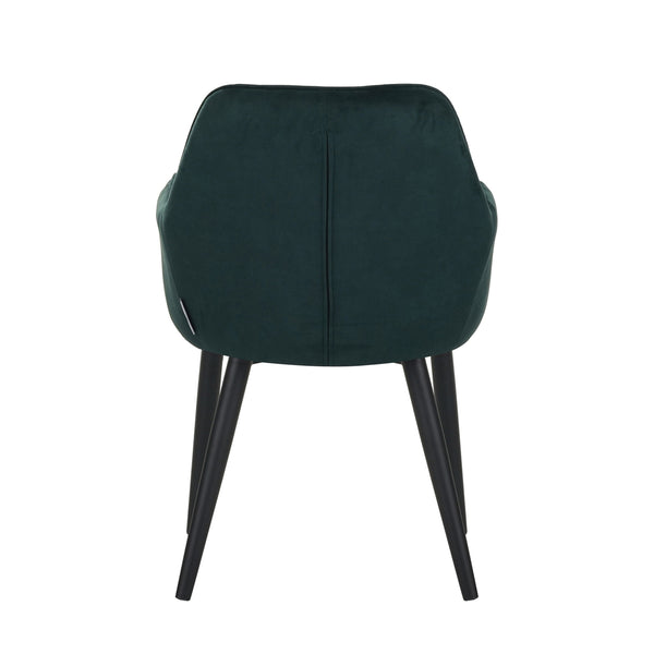 Chaise de salle à manger Jay - Velours vert