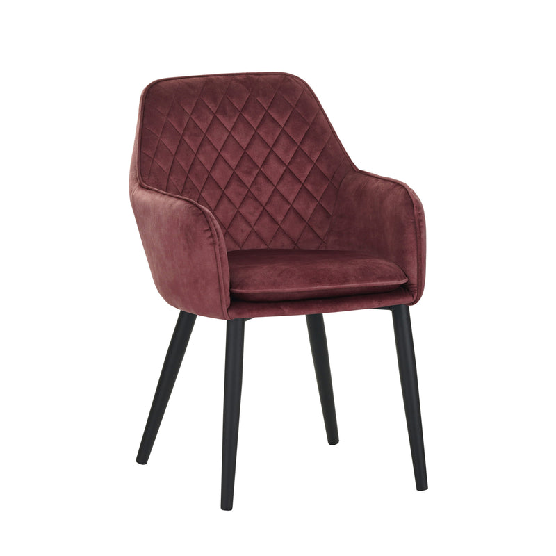 Jay Eetkamerstoel - Roze Adore Velvet