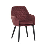 Jay Dining Chair - Pink Adore Velvet