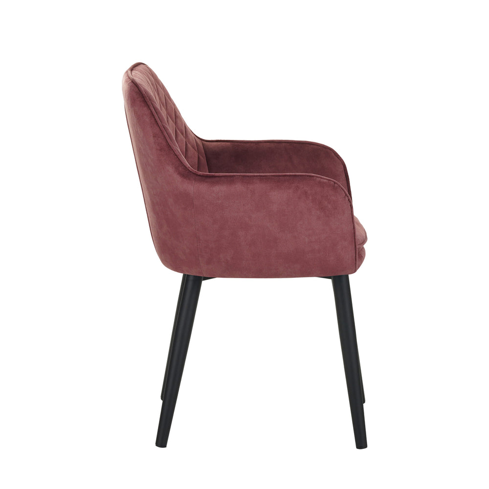 Jay Eetkamerstoel - Roze Adore Velvet