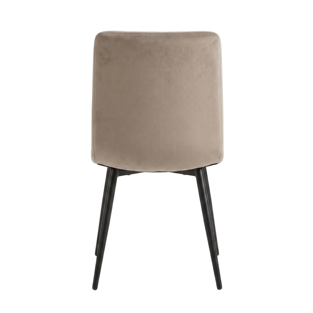Chaise de salle à manger Joyce - Velours beige