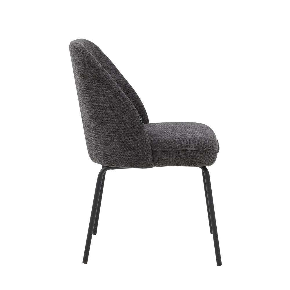 Julia Dining Chair - Dark Grey Linen
