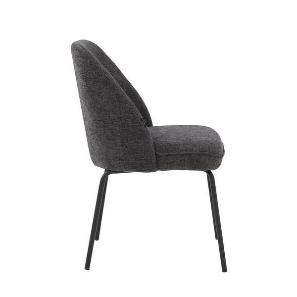 Julia Dining Chair - Dark Grey Linen