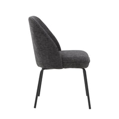 Julia Dining Chair - Dark Grey Linen