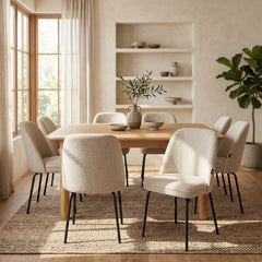 Chaise de salle à manger Julia - Lin beige