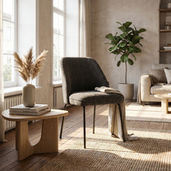 Julia Dining Chair - Dark Grey Linen