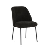 Chaise de salle à manger Julia - Lin noir