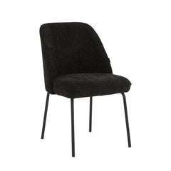 Julia Dining Chair - Black Linen