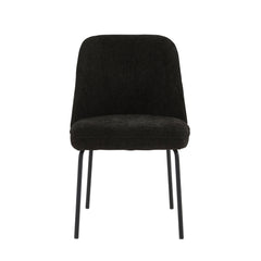 Julia Dining Chair - Black Linen