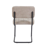 Kita Esszimmerstuhl – Beige – Gewebter Stoff