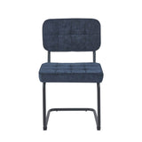 Kita Esszimmerstuhl – Blau – Gewebter Stoff