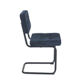 Kita Eetkamerstoel - Blauw Chenille
