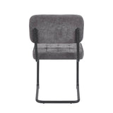Kita Esszimmerstuhl – Grau – Gewebter Stoff