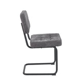 Kita Esszimmerstuhl – Grau – Gewebter Stoff