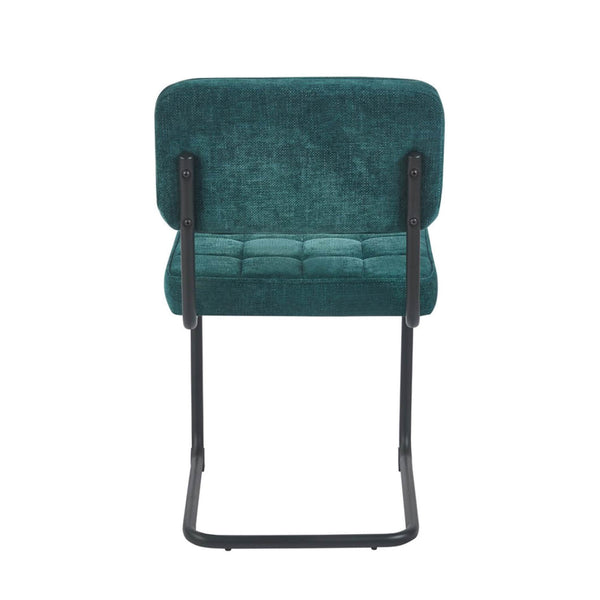 Chaise de salle à manger Kita - Chenille Pétrole