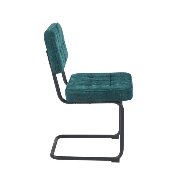 Chaise de salle à manger Kita - Chenille Pétrole