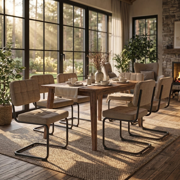 Kita Dining Chair - Taupe Chenille