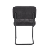Kita Esszimmerstuhl – Schwarz – Gewebter Stoff