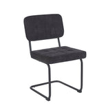 Kita Esszimmerstuhl – Schwarz – Gewebter Stoff