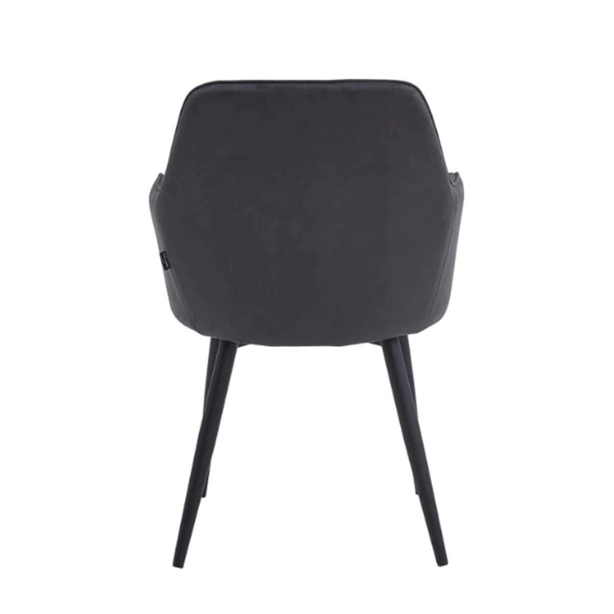 Chaise de salle à manger Laura - Microfibre Anthracite