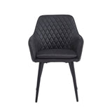 Chaise de salle à manger Laura - Microfibre Anthracite