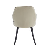 Chaise de salle à manger Laura - Velours beige