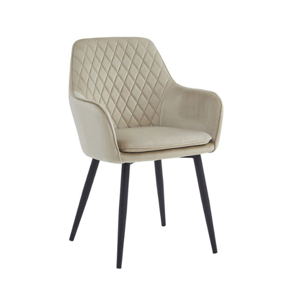 Laura Eetkamerstoel - Beige Velvet