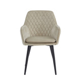 Chaise de salle à manger Laura - Velours beige