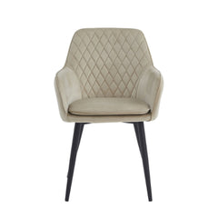 Laura Sedia Da Pranzo - Velluto Beige