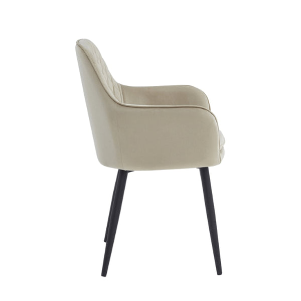 Laura Eetkamerstoel - Beige Velvet