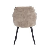 Chaise de salle à manger Laura - Velours Champagne Adore
