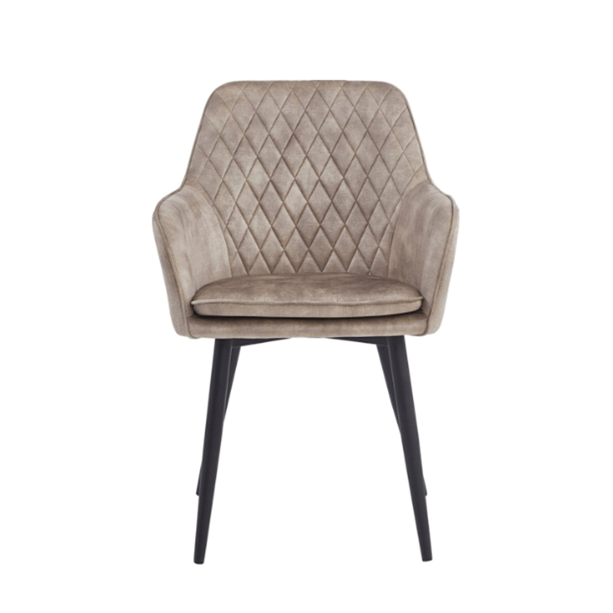 Chaise de salle à manger Laura - Velours Champagne Adore